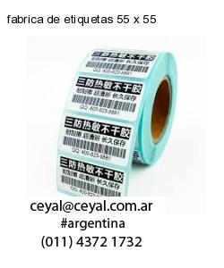 fabrica de etiquetas 55 x 55