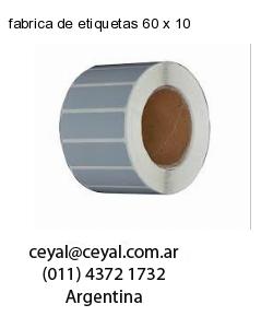 fabrica de etiquetas 60 x 10
