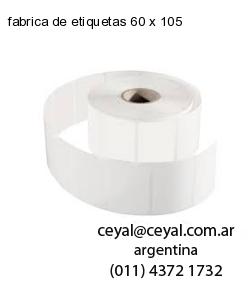 fabrica de etiquetas 60 x 105
