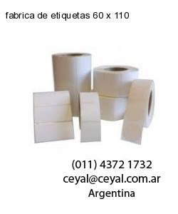 fabrica de etiquetas 60 x 110