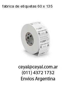 fabrica de etiquetas 60 x 135