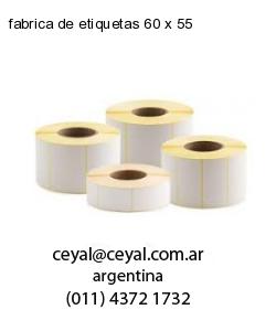 fabrica de etiquetas 60 x 55