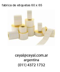 fabrica de etiquetas 60 x 65