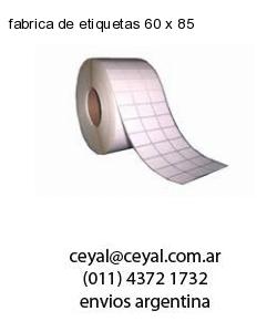 fabrica de etiquetas 60 x 85