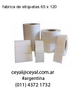 fabrica de etiquetas 65 x 120