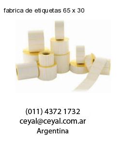 fabrica de etiquetas 65 x 30