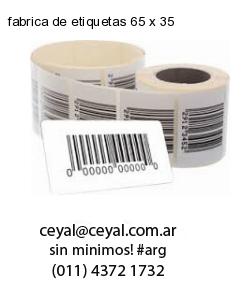 fabrica de etiquetas 65 x 35