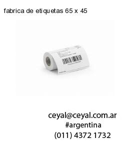 fabrica de etiquetas 65 x 45