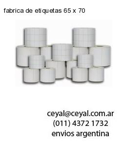fabrica de etiquetas 65 x 70