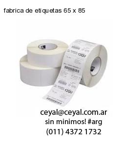 fabrica de etiquetas 65 x 85