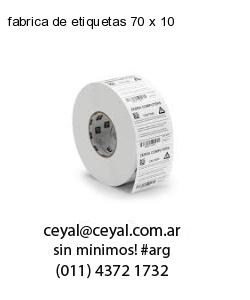 fabrica de etiquetas 70 x 10