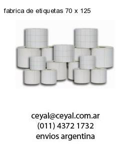 fabrica de etiquetas 70 x 125