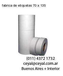 fabrica de etiquetas 70 x 135