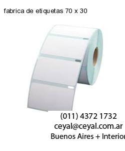 fabrica de etiquetas 70 x 30