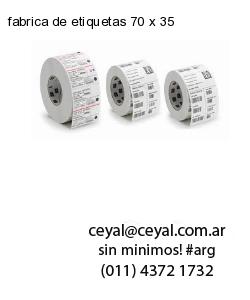 fabrica de etiquetas 70 x 35