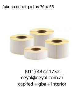fabrica de etiquetas 70 x 55