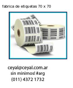 fabrica de etiquetas 70 x 70