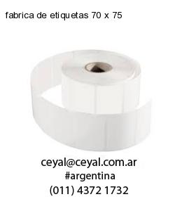 fabrica de etiquetas 70 x 75