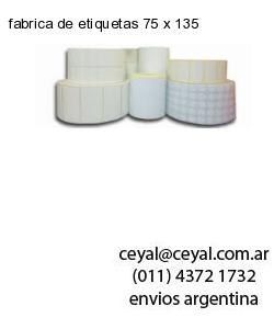 fabrica de etiquetas 75 x 135