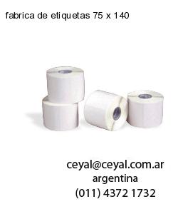 fabrica de etiquetas 75 x 140