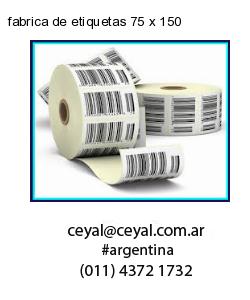 fabrica de etiquetas 75 x 150