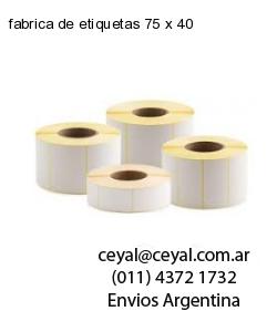 fabrica de etiquetas 75 x 40