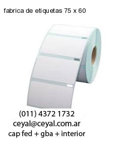 fabrica de etiquetas 75 x 60