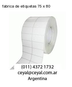 fabrica de etiquetas 75 x 80