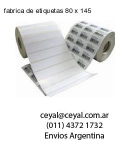fabrica de etiquetas 80 x 145