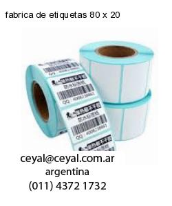 fabrica de etiquetas 80 x 20