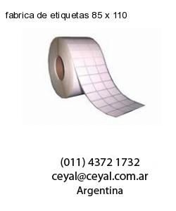fabrica de etiquetas 85 x 110