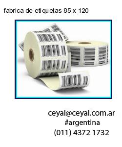 fabrica de etiquetas 85 x 120