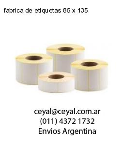 fabrica de etiquetas 85 x 135