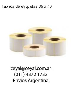 fabrica de etiquetas 85 x 40
