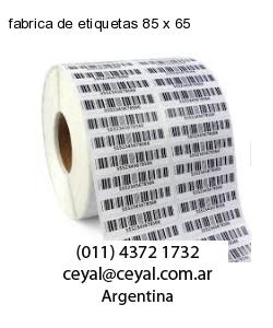 fabrica de etiquetas 85 x 65
