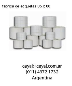 fabrica de etiquetas 85 x 80