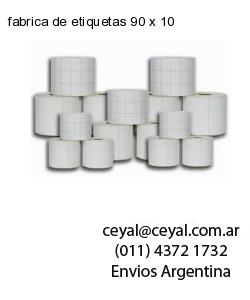 fabrica de etiquetas 90 x 10