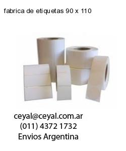 fabrica de etiquetas 90 x 110