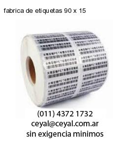 fabrica de etiquetas 90 x 15