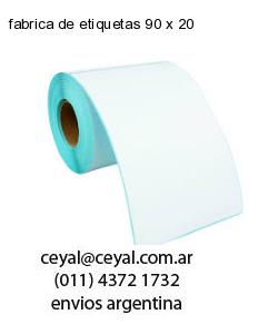 fabrica de etiquetas 90 x 20