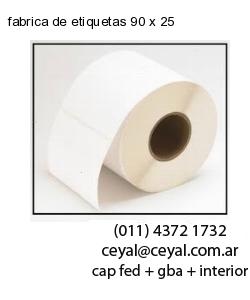 fabrica de etiquetas 90 x 25