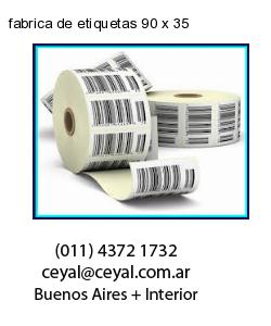 fabrica de etiquetas 90 x 35