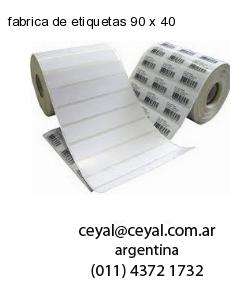fabrica de etiquetas 90 x 40