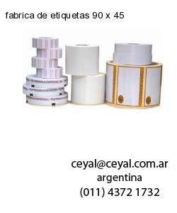 fabrica de etiquetas 90 x 45