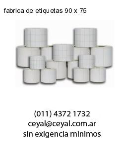 fabrica de etiquetas 90 x 75