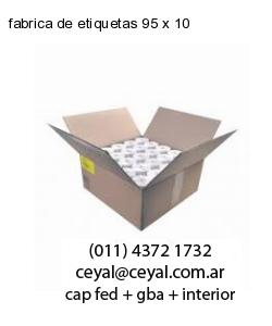 fabrica de etiquetas 95 x 10