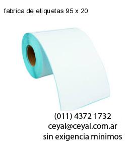 fabrica de etiquetas 95 x 20