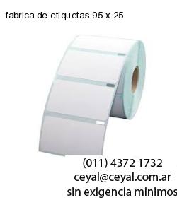 fabrica de etiquetas 95 x 25