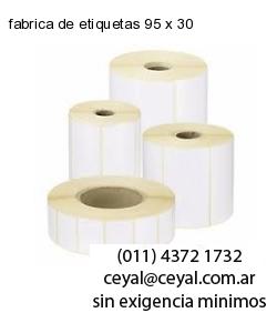 fabrica de etiquetas 95 x 30