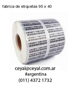 fabrica de etiquetas 95 x 40